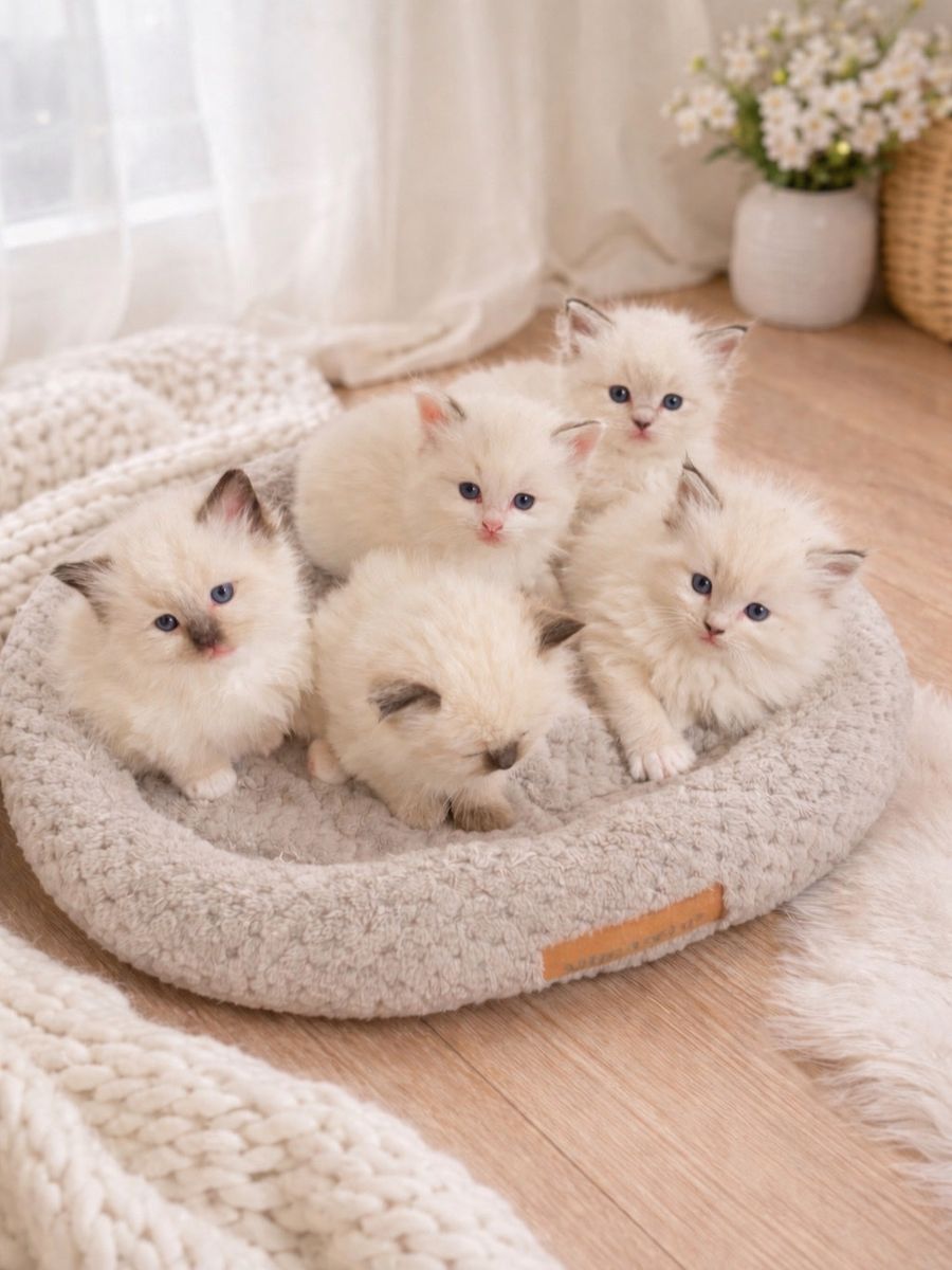 **TICA registered ragdoll kittens with blue eyes ** ONLY 5 LEFT