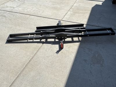 Tow hitch motorcycle trailer