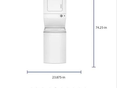Almost new we stackable washer dryer