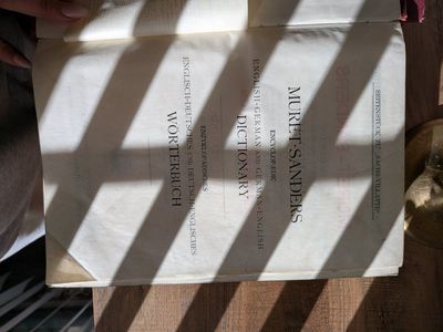 Antique Muret-Sanders German English Dictionary Set | Circa 1909 | Vintage Decorative Books | Two Volume Set