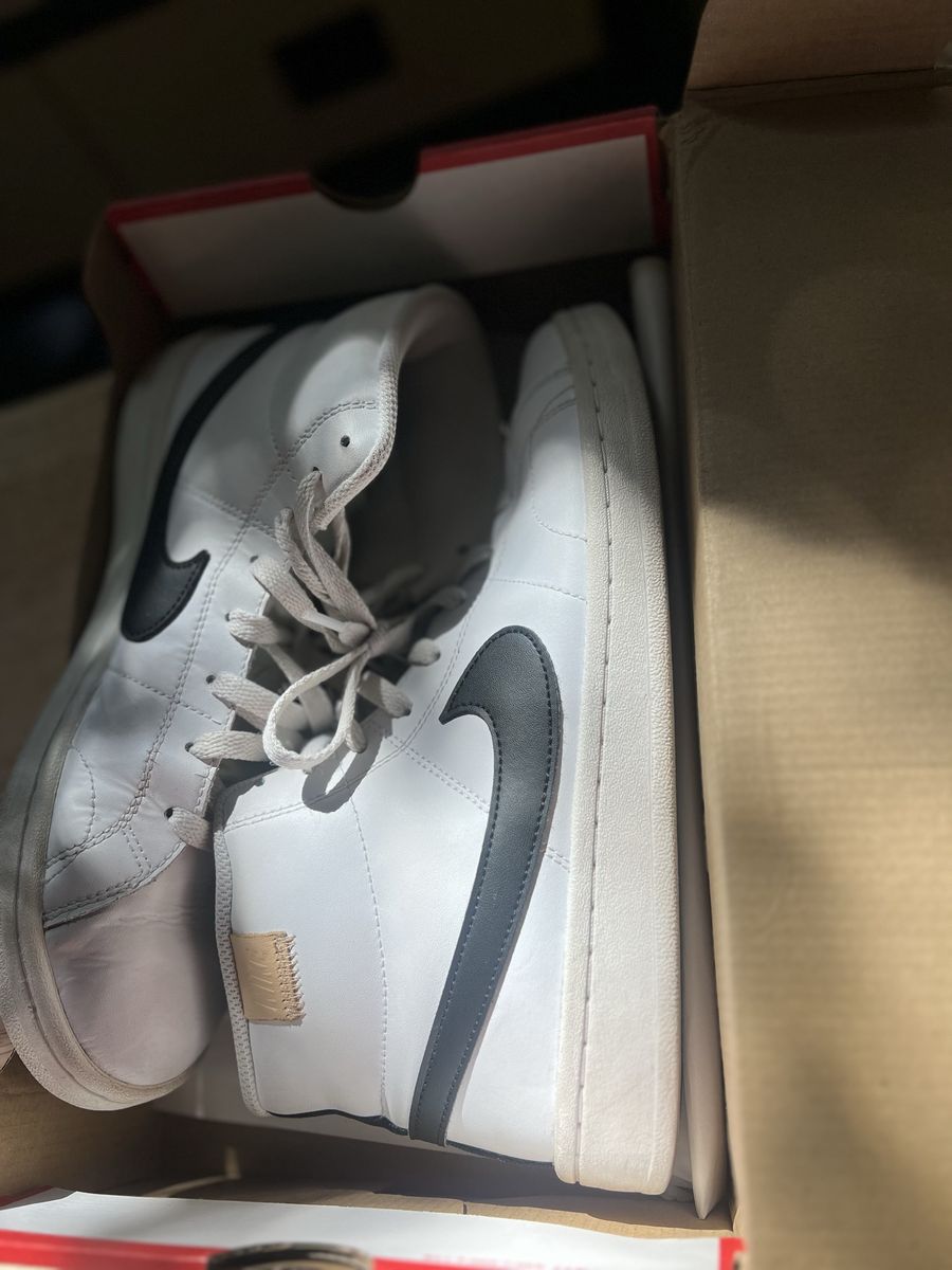 Nike Court Vision Mid White Black Athletic Shoes sneakers