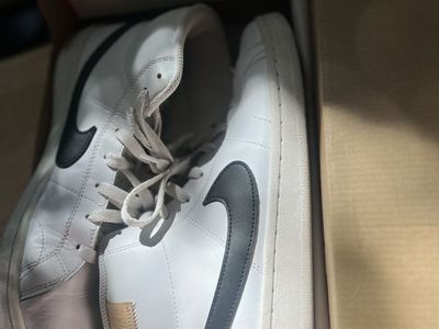 Nike Court Vision Mid White Black Athletic Shoes sneakers