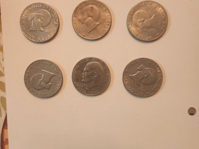 Eisenhower bicetinal dollar 10dollars each