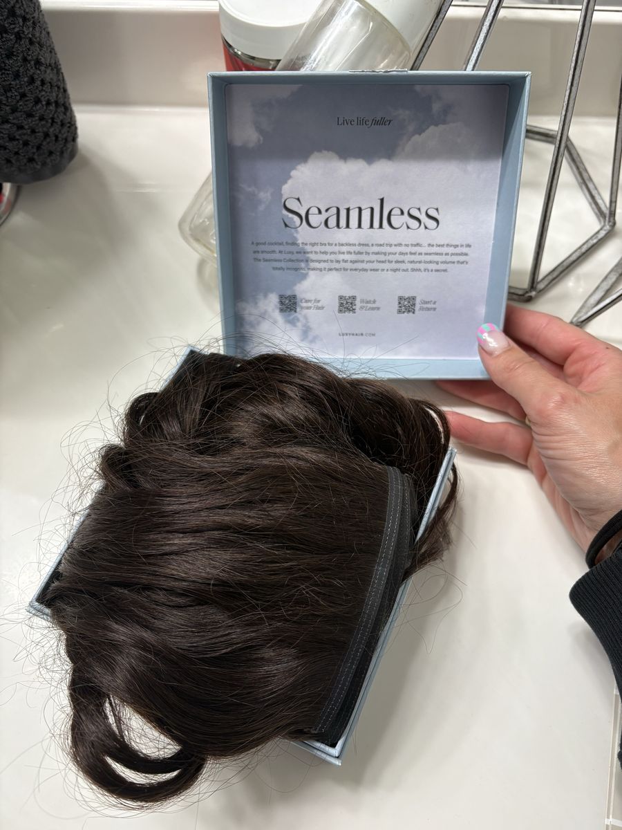 20” seamless Luxy Hair Extensions clip-ins