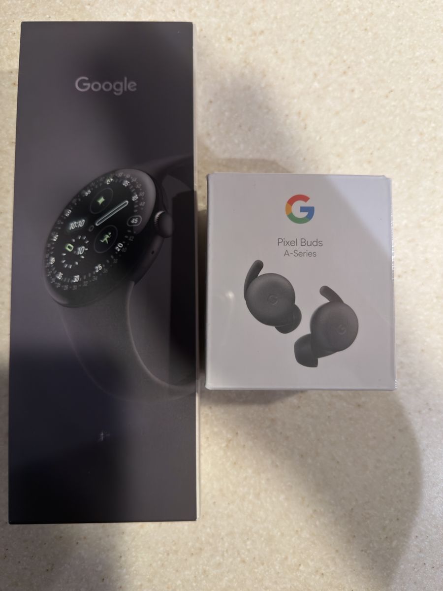 Google Pixel Watch & Pixel Buds A-Series - New, Sealed Smartwatch & Wireless Earbuds