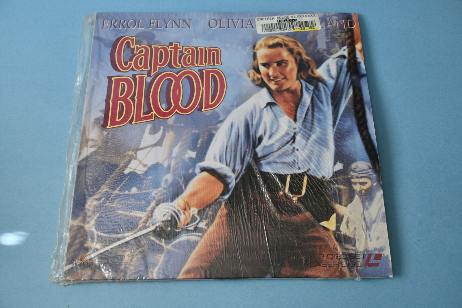 VINTAGE "CAPTAIN BLOOD" LASER DISC ~ 2 LASER DISCS
