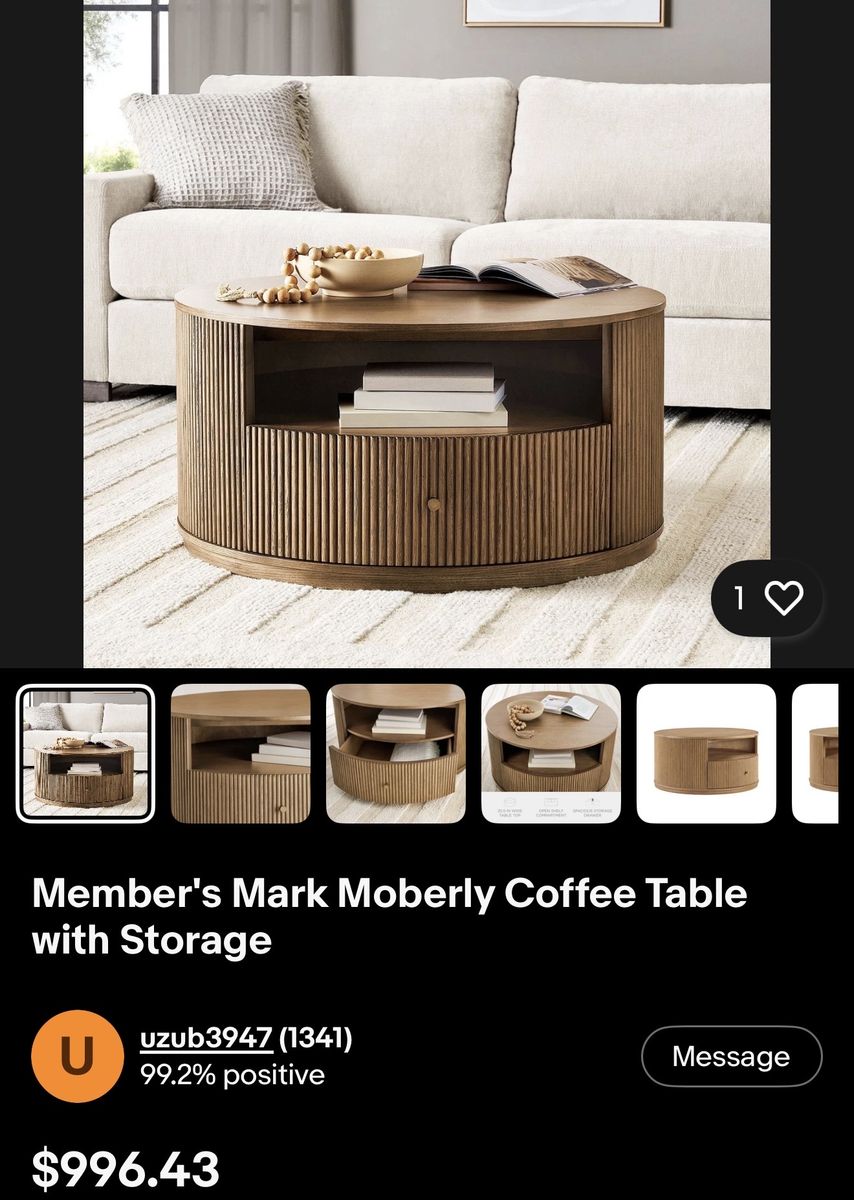 Coffee Table with Storage, Assorted