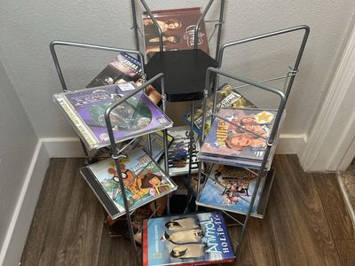 Rotating Spinning Wire Media Tower Stand for CDs and DVDs
