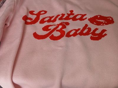 VICI Santa Baby Pink Sweater - Size Small- Section extras