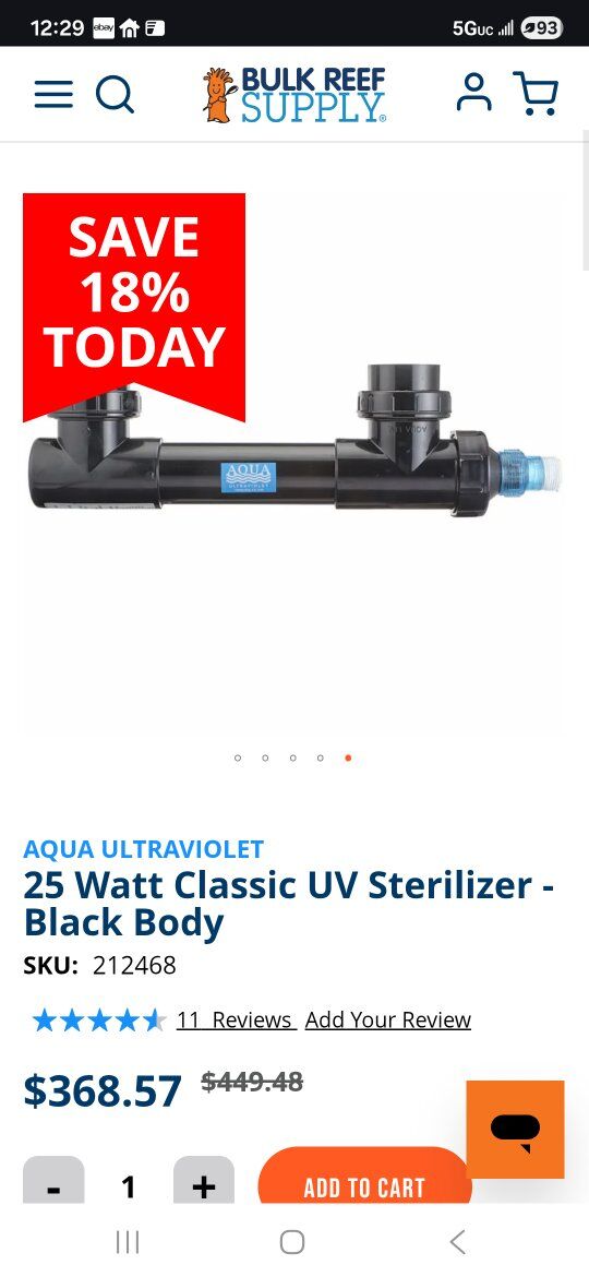 aqua uv sterilizer 25w