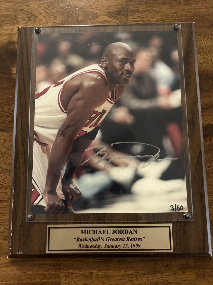  11x14 Autograph Michael Jordan 3/50 Certificate of Authenticity Hand Signed NBA Chicago Bulls Basketball Photo Auto w/COA