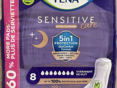 Tena Overnight Ultra Absorbant Pads 45 count