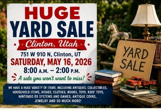 massive yard sale Clinton Utah coins video games and more
