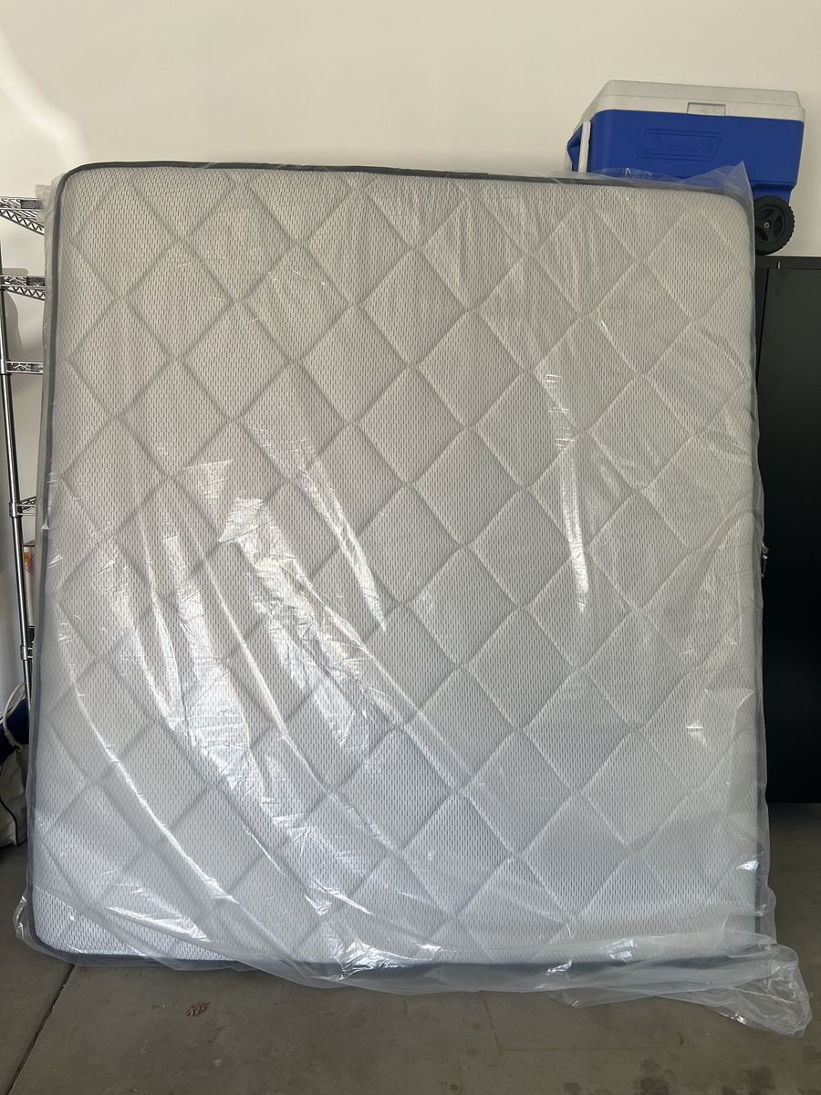 New RV King Size Mattress in Plastic - Unused, Still in Packaging