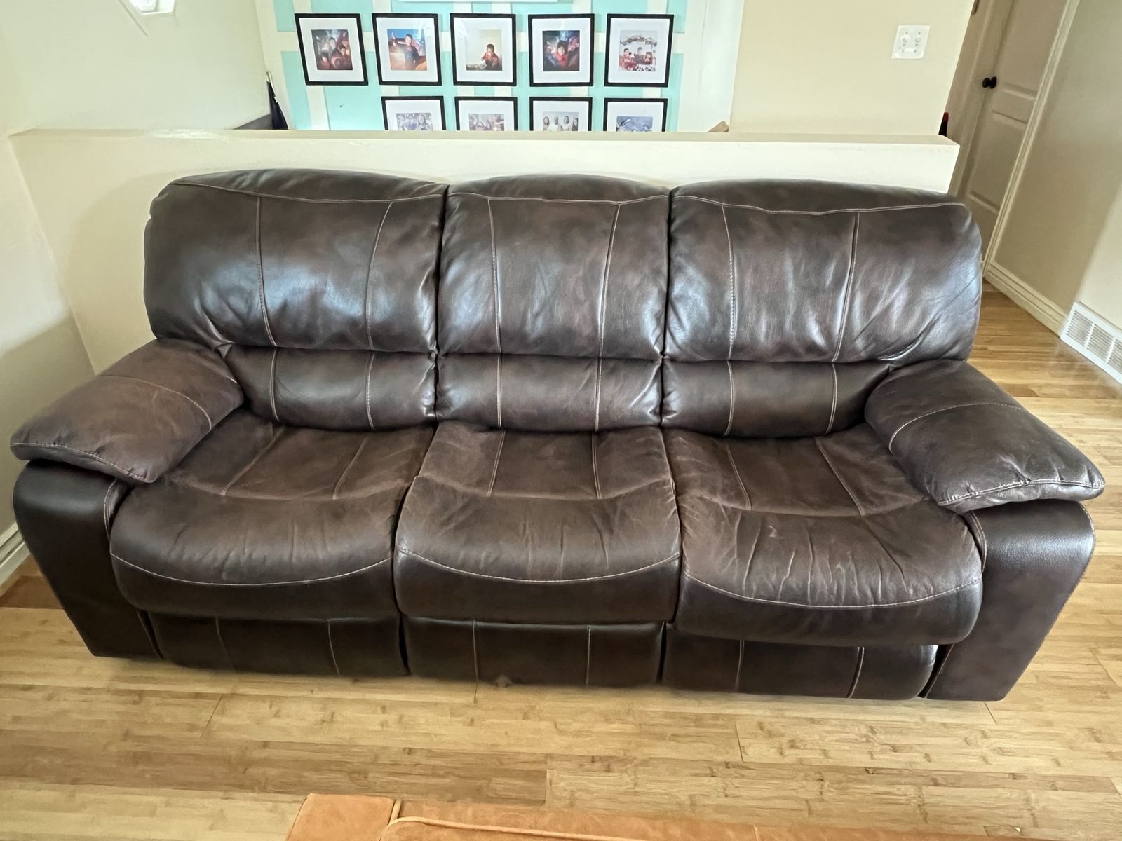 Hide a bed couch and recliner