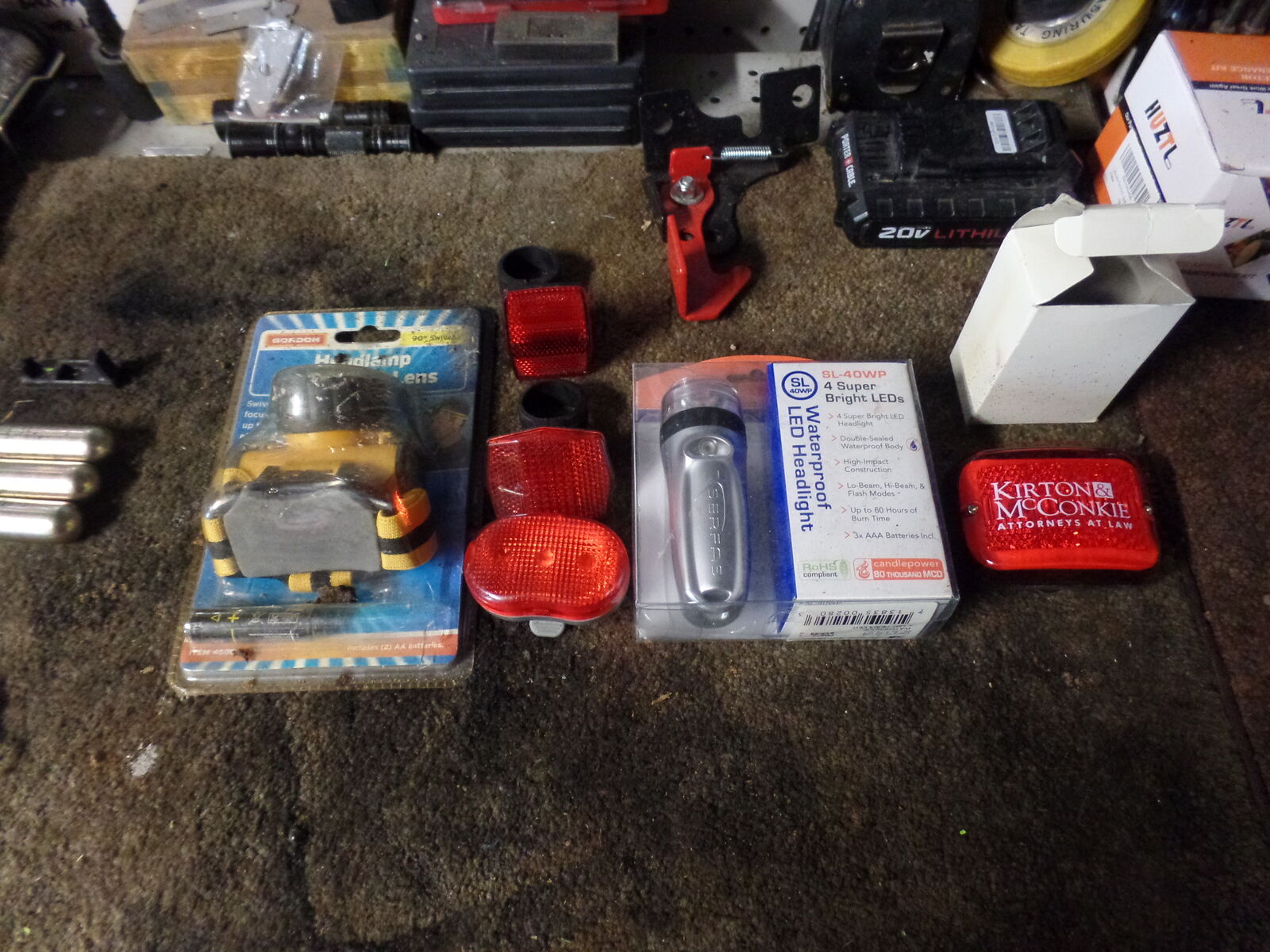 Bicycle lights, head lamp, blinking LED, rear lamp