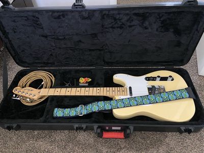 Used Fender American Performer Telecaster with hard shell case and strap