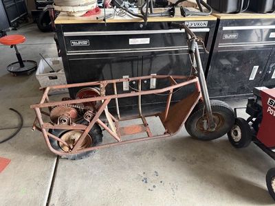 Vintage tote goat frame