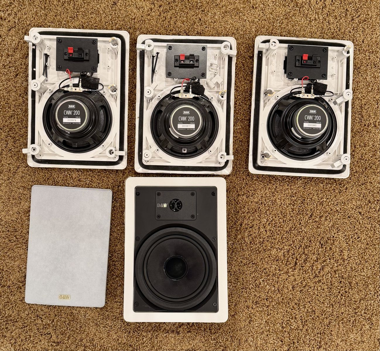 Bowers & Wilkins CWM-200 Home Theater Speakers - Set of 4