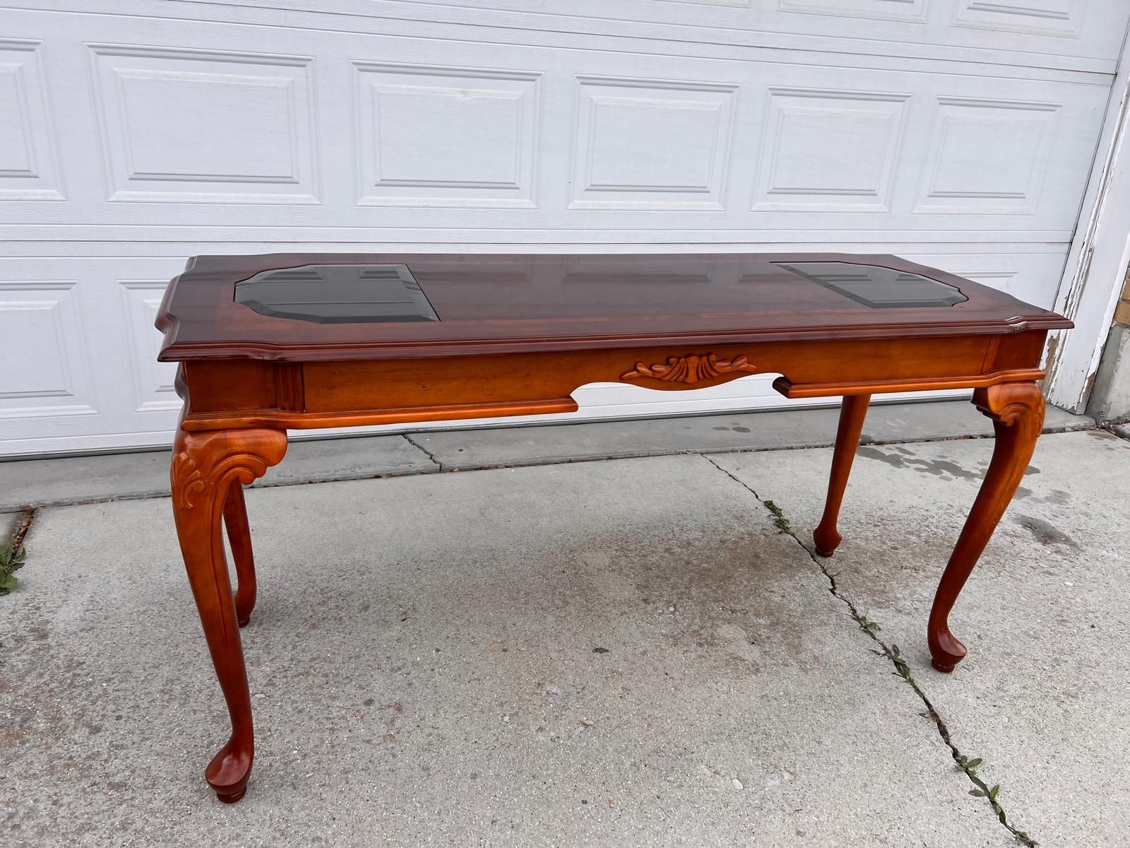 Cherry Wood Console Table