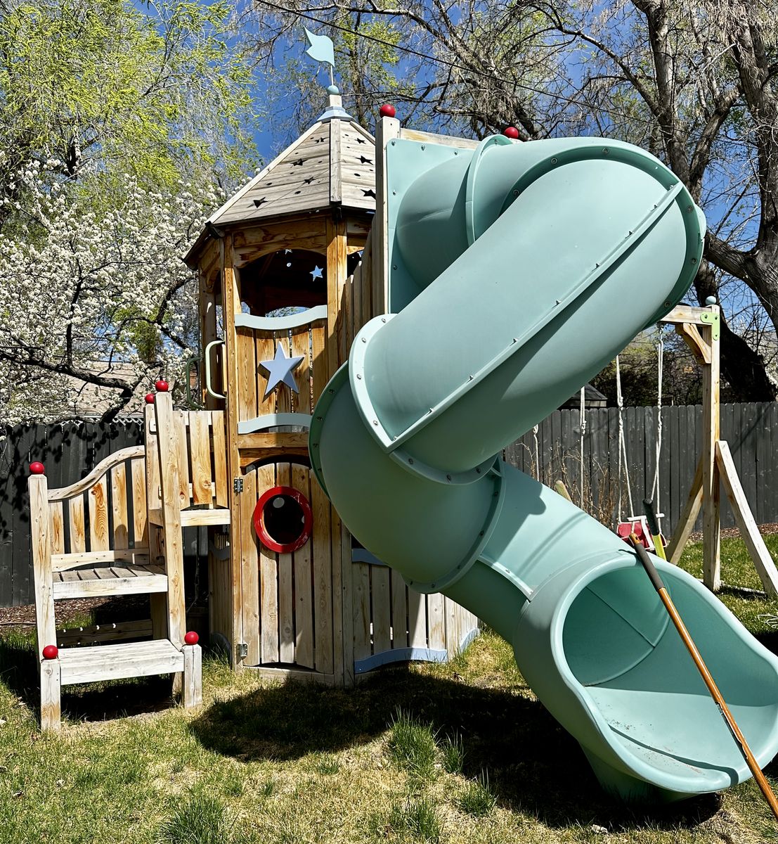 CedarWorks large custom playset with all the bells and whistles!