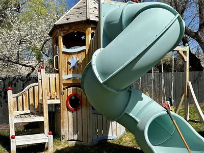 CedarWorks large custom playset with all the bells and whistles!