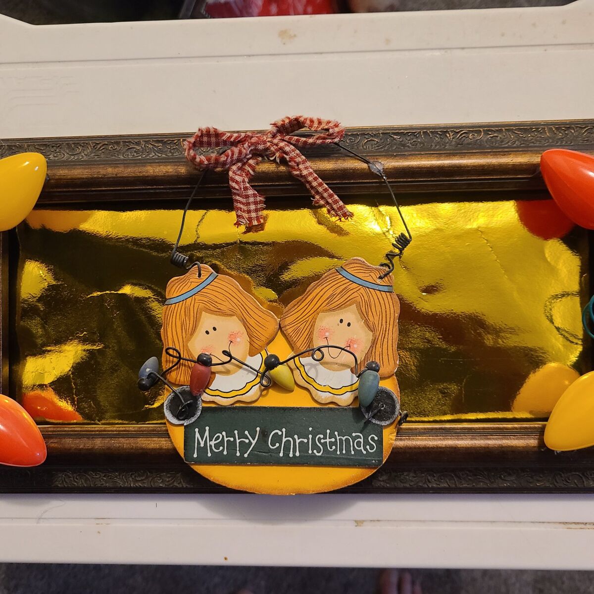 #6 Merry Christmas Angles Decoration 7x14