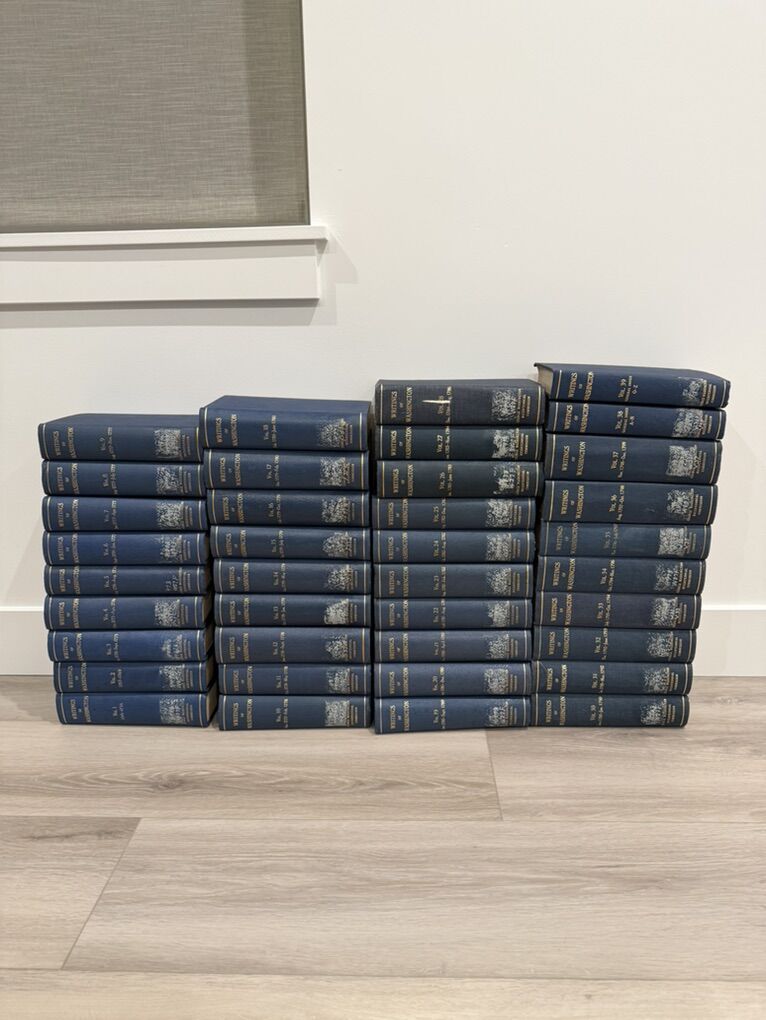 Collectible George Washington 37 Book Set