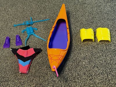 Barbie Kayak & Accesories and Toy Coffee Cart & Accessories Play
