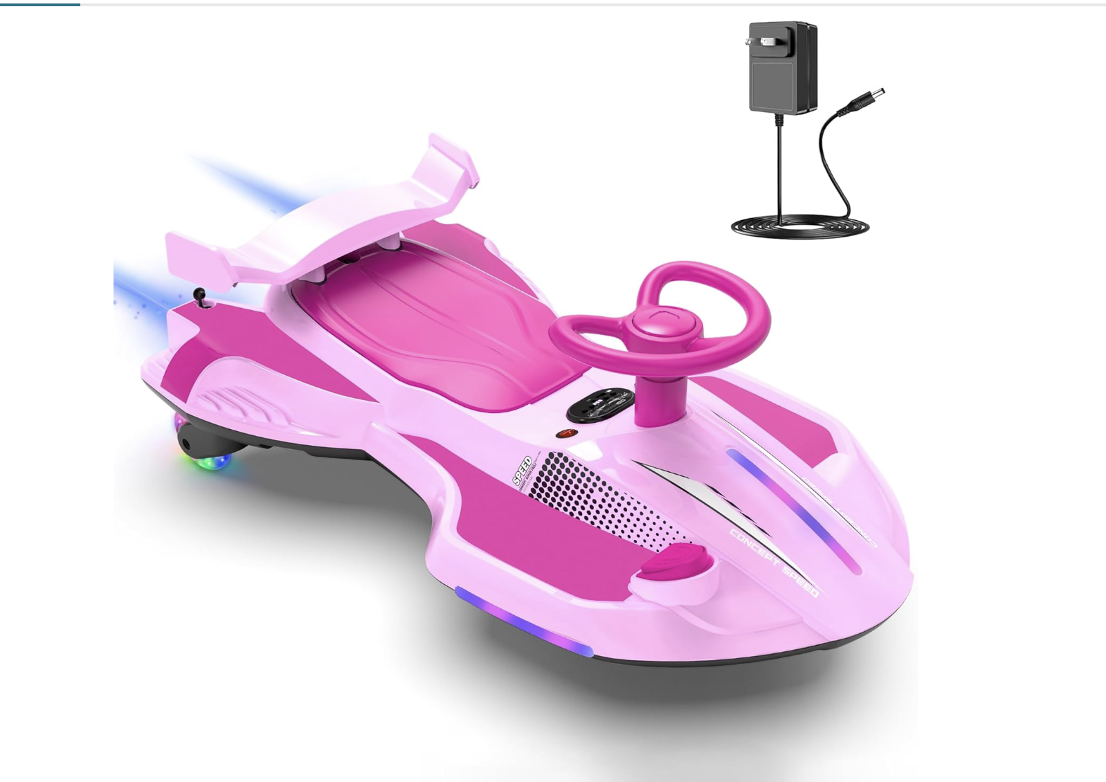 New in Box12V Electric Wiggle Car with Pedal Rechargeable 2 in 1 Swing Car, Drifting Ride On Toys