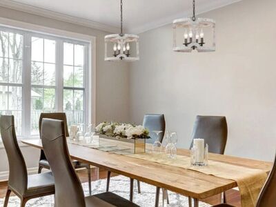 New Rustic 4-Light Farmhouse Ceiling Fixture