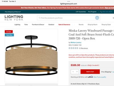 Minka Lavery Semi-Flush Mount Light Fixture