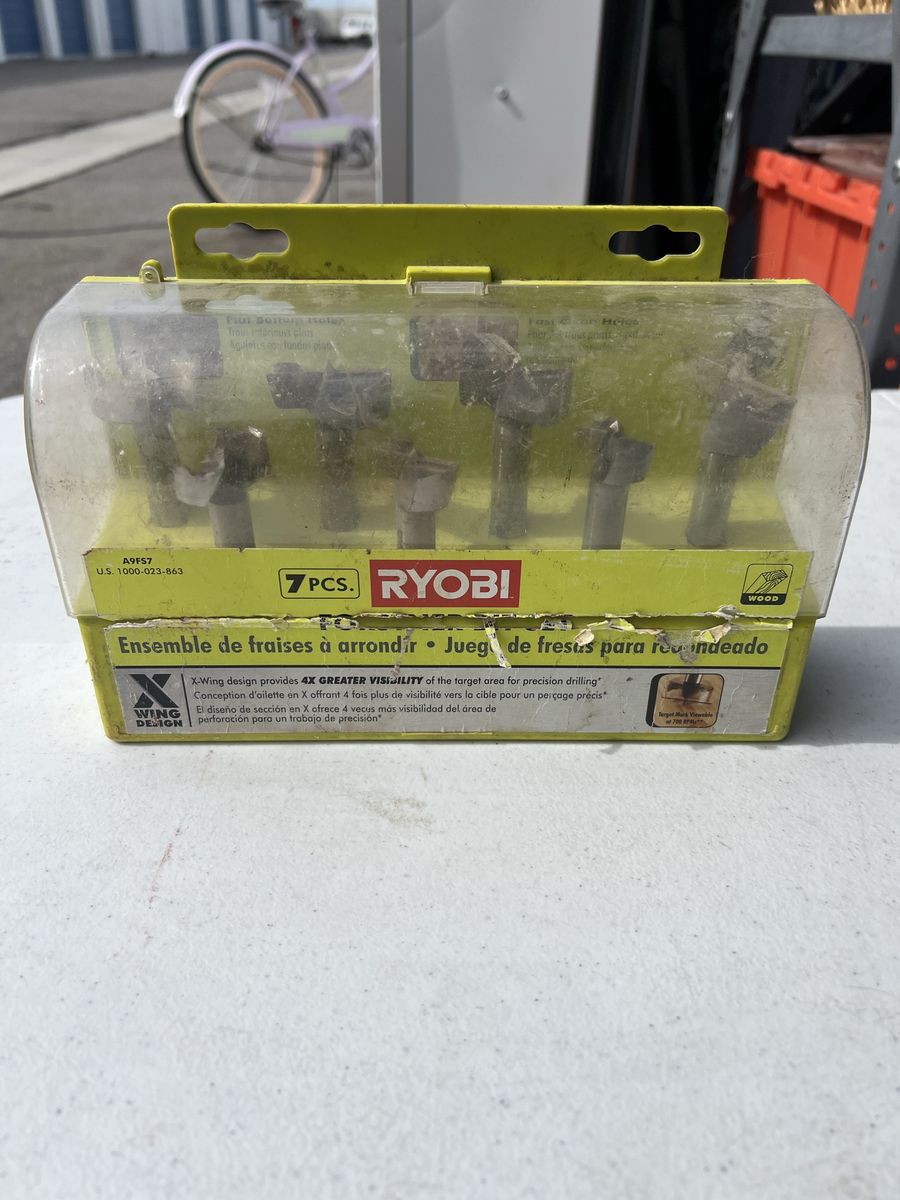 RYOBI A9FS7 Forstner Bit Set 7 Pieces