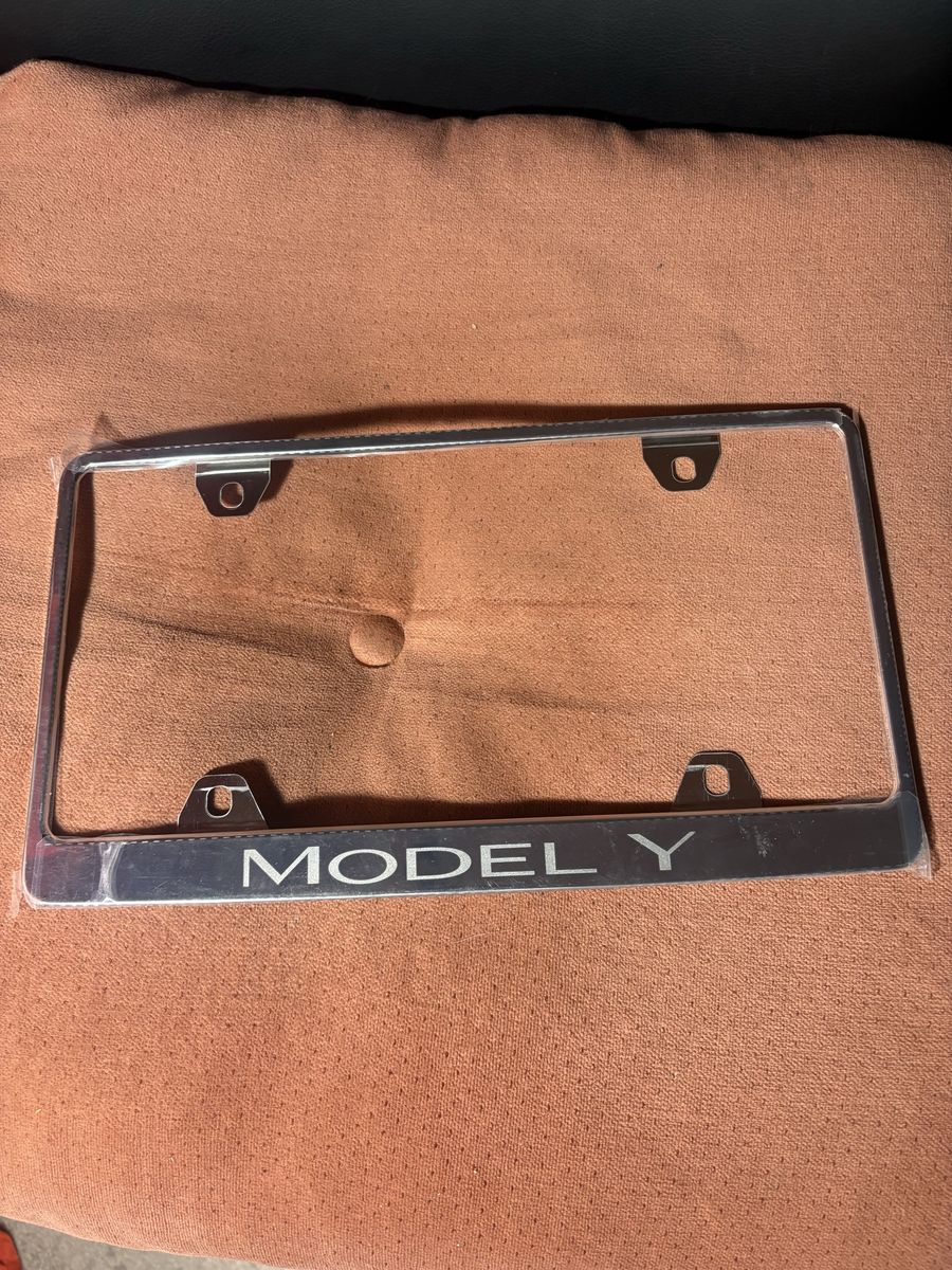 Tesla model y license plate holder