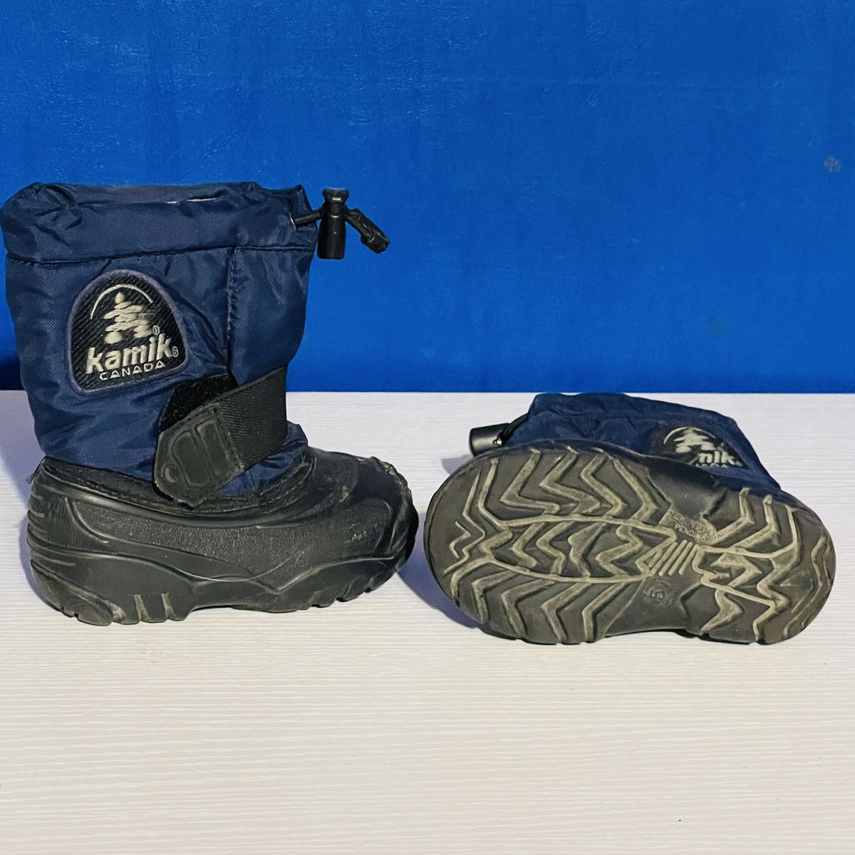 Kamik Toddler Navy Blue Winter Snow Boots Size 5