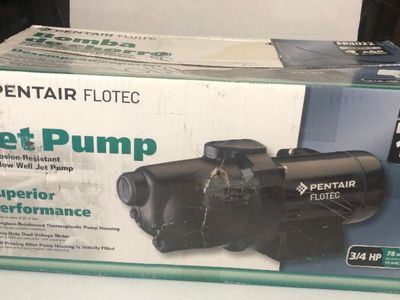 Pentair Flotec FP4022 Shallow Well Jet Pump - 3/4 HP, 78 Max PSI - New in Box