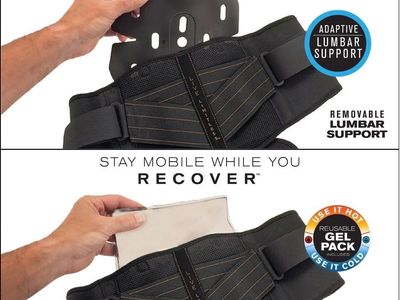 Copper Fit Rapid Relief Back Support Hot/Cold Therapy with Lumbar Support - One Size
