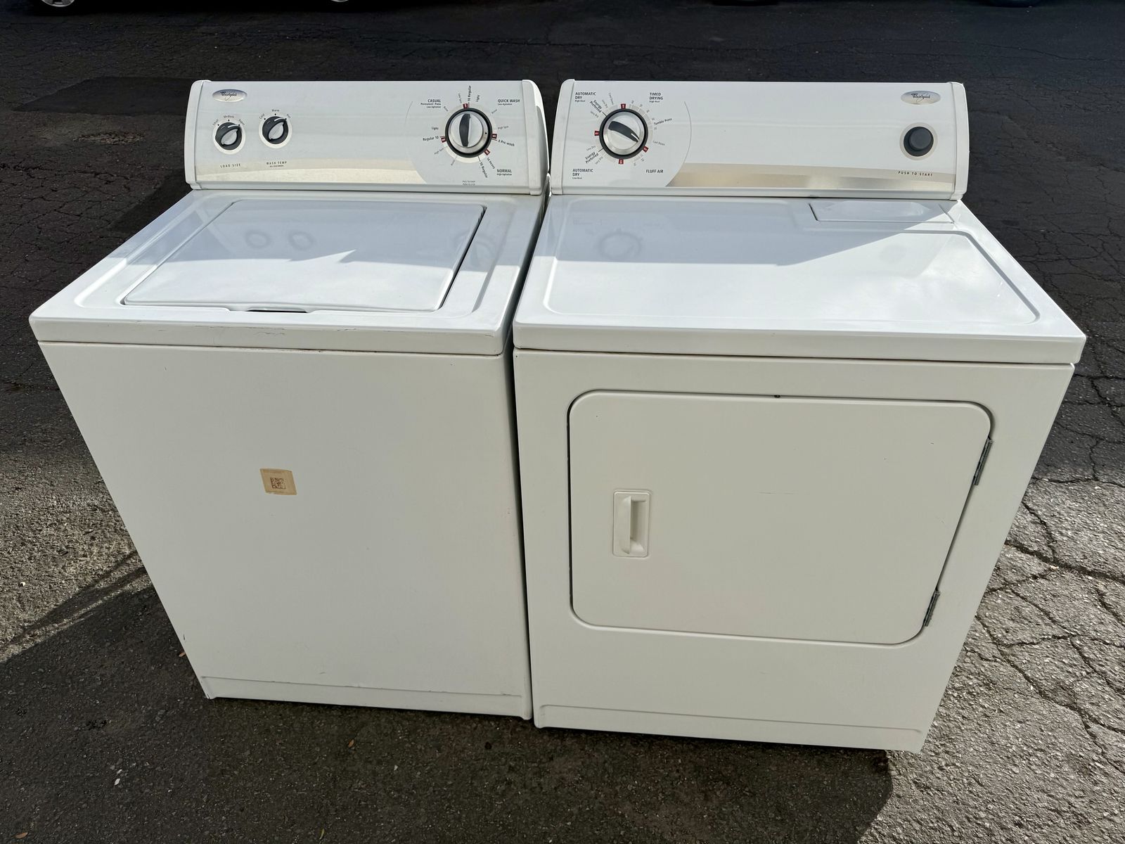 Whirlpool washer&dryer free delivery