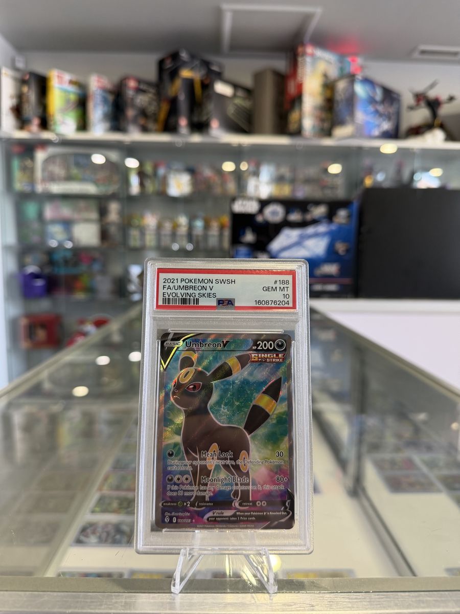 2021 Pokemon Sword & Shield Evolving Skies Full Art Umbreon V #188 PSA 10 GEM MINT