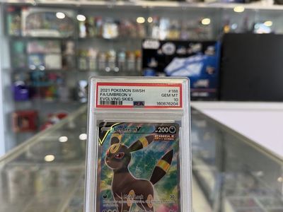 2021 Pokemon Sword & Shield Evolving Skies Full Art Umbreon V #188 PSA 10 GEM MINT