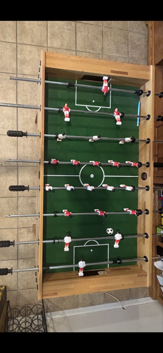 Classic Foosball Table with - Great Condition - Family Fun Game Room