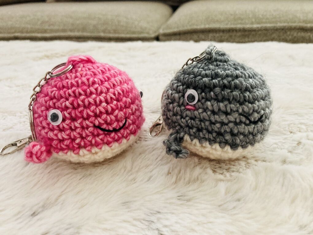 Handcrafted Whale Keychains