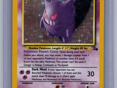 (NM) Gengar 5/62 Holo - Pokemon Fossil