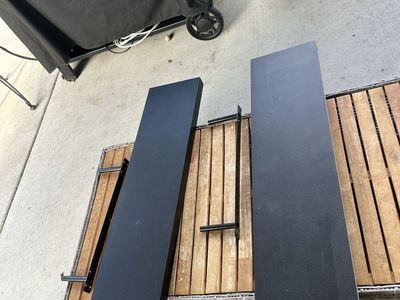 Black floating shelves