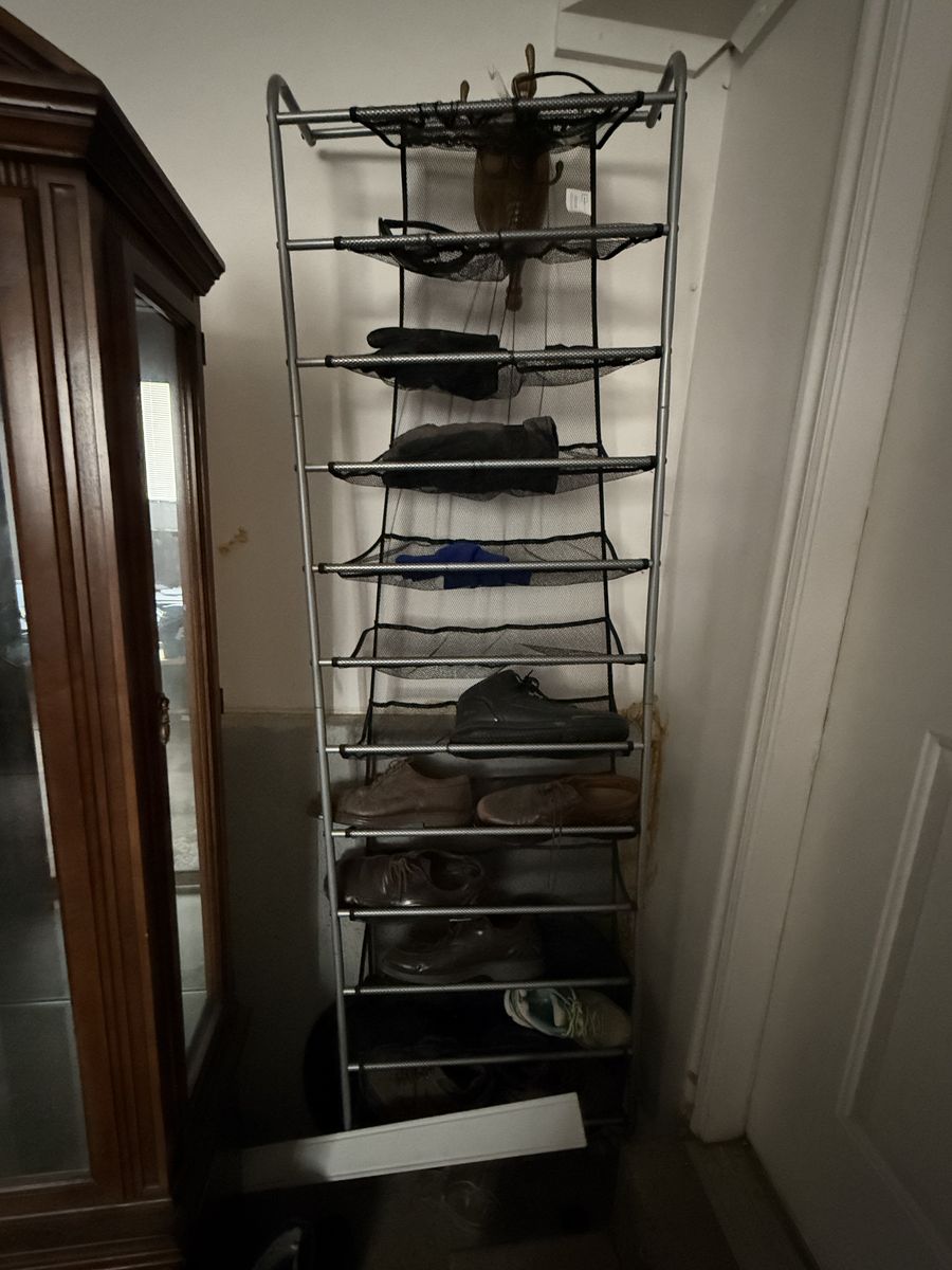 Tall shoe rack organizer