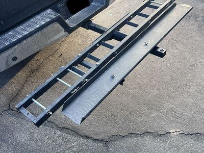 Black Widow Heavy-Duty Steel Motorcycle Dirt Bike Carrier Hitch Mount Rack w/ Loading Ramp