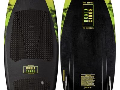 Ronix Koal Surface Crossover Wakesurf Board - Black/Volt, 4'11"
