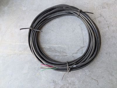 Power Cord, 10 Awg, 4 C, SOOW Black, Rubber, Stranded, 600V, 98 ft.