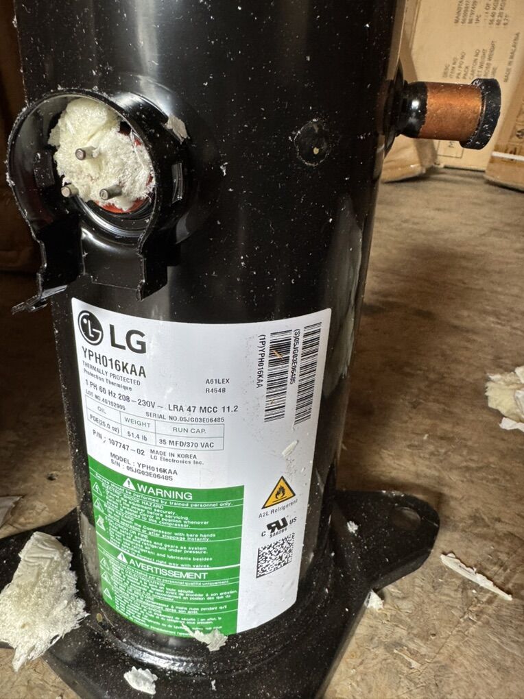 LG 1.5 Ton R-454B Compressor