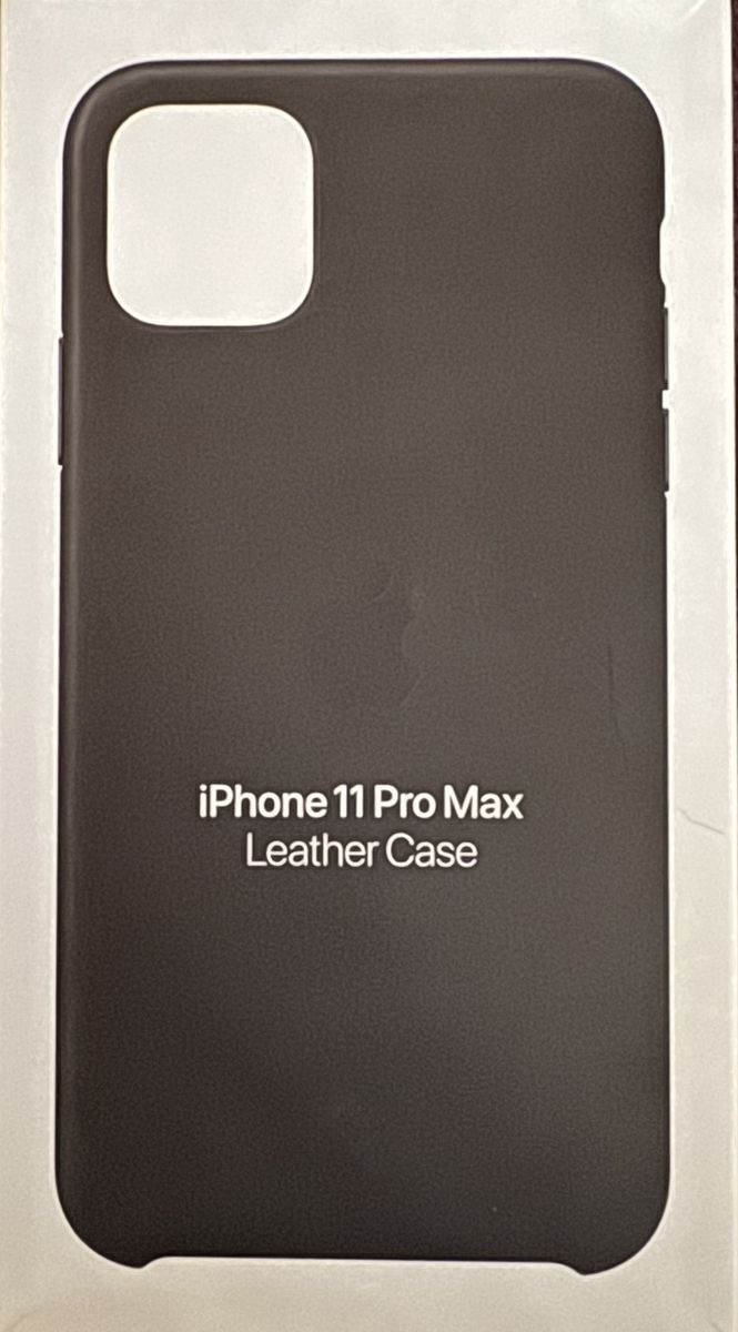 Apple iPhone 11 Pro Max Leather Case in Black